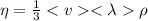 \eta =\frac{1}{3}\rho