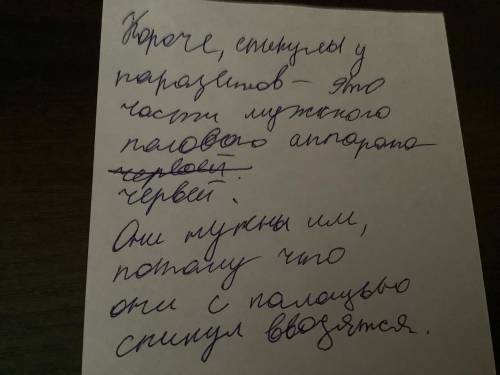 Что такое спикулы у паразитов и для чего они?​