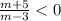 \frac{m+5}{m-3}