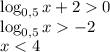 \log_{0{,}5}{x}+20\\\log_{0{,}5}{x}-2\\x