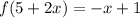 f(5+2x)=-x+1