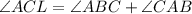 \angle ACL=\angle ABC+\angle CAB