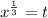 x^{\frac{1}{3}}=t