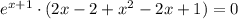 e^{x+1}\cdot (2x-2+x^2-2x+1)=0