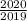 \frac{2020}{2019}