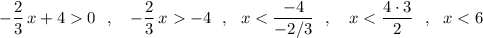 -\dfrac{2}{3}\, x+40\ \ ,\ \ \ -\dfrac{2}{3}\, x-4\ \ ,\ \ x