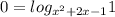 0=log_{x^2+2x-1}1