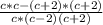 \frac{c*c-(c+2)*(c+2)}{c*(c-2)(c+2)}