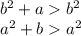 b^2+ab^2\\a^2+ba^2