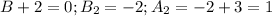 B+2=0; B_2=-2; A_2=-2+3=1