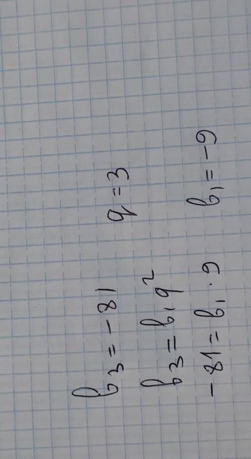 У геометричній прогресії третій член b3 = -81 і знаменнаик q = 3. знйдіть b1