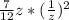 \frac{7}{12}z*(\frac{1}{z} )^2