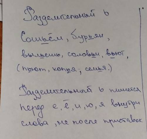 33. Распределите слова на две группы: а) с разделительным ь; б) с раз- делительным ь. Обозначьте в с