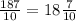 \frac{187}{10} = 18 \frac{7}{10}