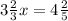 3\frac{2}{3}x=4\frac{2}{5}