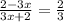 \frac{2-3x}{3x+2}=\frac{2}{3}