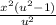 \frac{x^{2}( u^{2}-1) }{u^{2} }