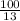 \frac{100}{13}