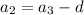 a_2=a_3-d