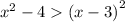 {x}^{2} - 4 {(x - 3)}^{2}