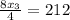 \frac{8x_{3} }{4} = 212