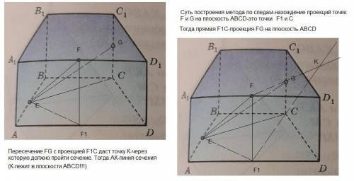 Блин построить сечение. Только само сечение, не надо дано и решение ​