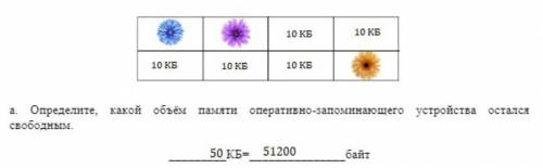 1. Максат для реферата по биологии нарисовал изображения цветов. Данные изображения хранятся в опера