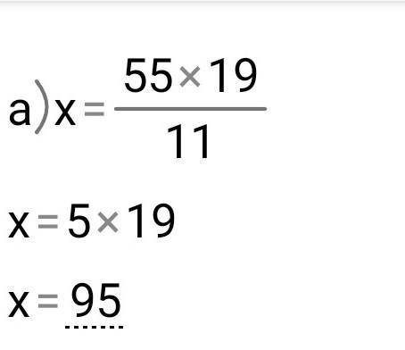 3. Найдите неизвестный член пропорции А) х/19=55/11; b)9,1:х=65÷5 очень