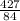 \frac{427}{84}