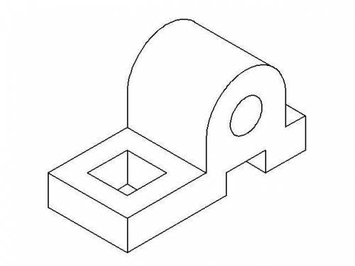 Черчение. Начертить вид сбоку вид спереди и вид сверху очень нужно.