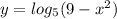 y = log_{5}(9 - {x}^{2} )