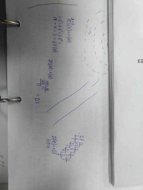 27(10) = x(2) 103(8) = x(10) 209(10) =x(16) Информатика 8 класс с решением каждого​