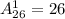 A_{26}^1=26