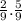 \frac{2}{9} . \frac{5}{9}