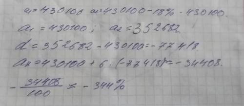 Сашин папа купил новую машину за 430100 руб. Предположим, машина будет обесцениваться (амортизироват