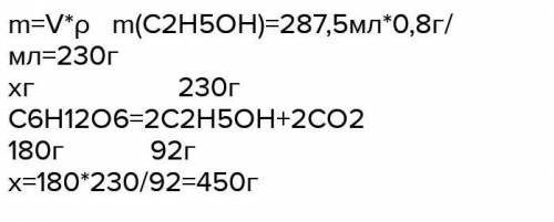 із глюкози масою 1,1 кг добуто етанол об'ємом 0,69л ( густина 0,8 г/см3).Обчисліть масову частку дом