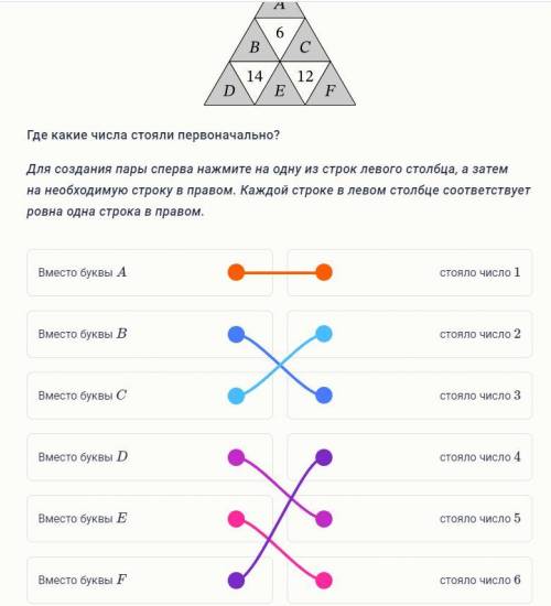 Денис разбил треугольник на девять треугольничков, как показано на рисунке, и расставил в них числа,