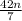 \frac{42n}{7}