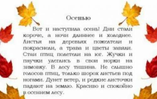 Сочинение на тему осенний лес 6 класс