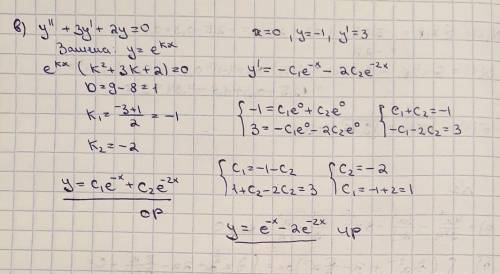 № 1 Найдите частное решение дифференциального уравнения а) (2+y)dx=(2+x)dy, если при x= -3, y= 2 б)