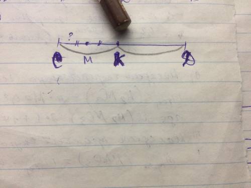 Точка К - середина отрезка CD, точка М середина отрезка СК. Найдите СМ, МК, К D, если CD-10 см быстр