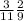 \frac{3}{11} \frac{2}{9}