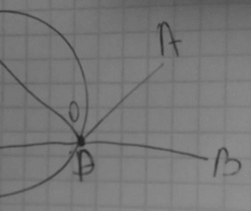Дан угол АОB и точка Д лежащая вне внутренней области . 1)постройте луч ДМ,который пересекал бы лучи