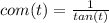 com(t) = \frac{1}{tan(t)}