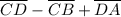 \overline {CD} -\overline {CB}+\overline {DA}