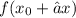 f(x_{0} + ∆x)