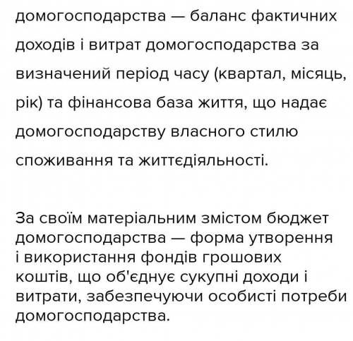 Напишіть есе на тему «Яким має бути бюджет домогосподарства».