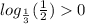 log_{ \frac{1}{3} }( \frac{1}{2} ) 0