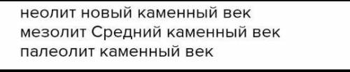 КАКИЕ Изменения в обществе Палеолит Мезолит Неолит