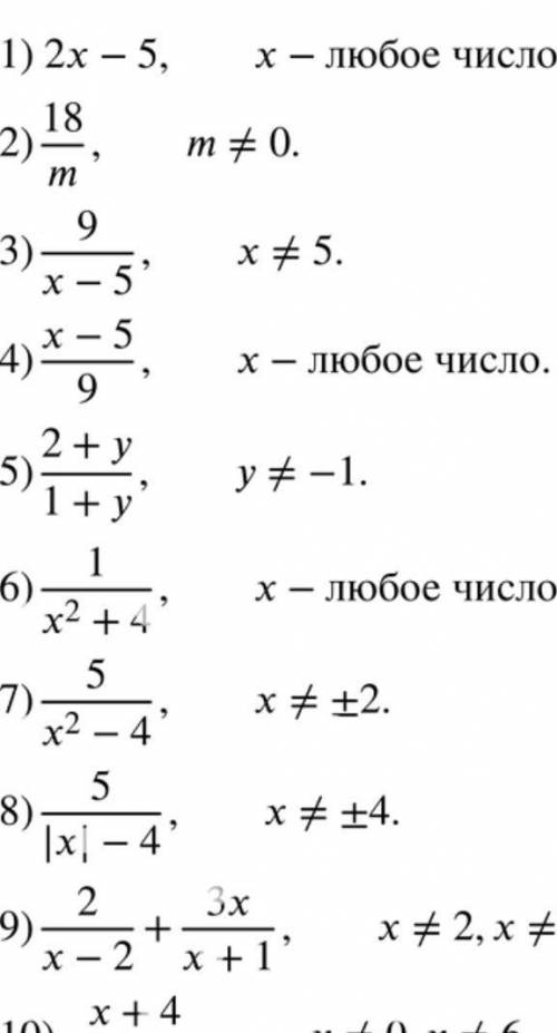 Найдите допустимые значения переменной x для выражения x+2/x^2-16 очень